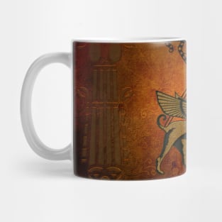 Egyptian sign, vinatge background Mug